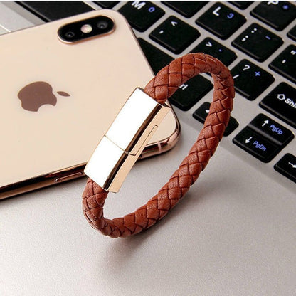 2-in-1 Charging Cable Bracelet – Wearable USB Phone Charger