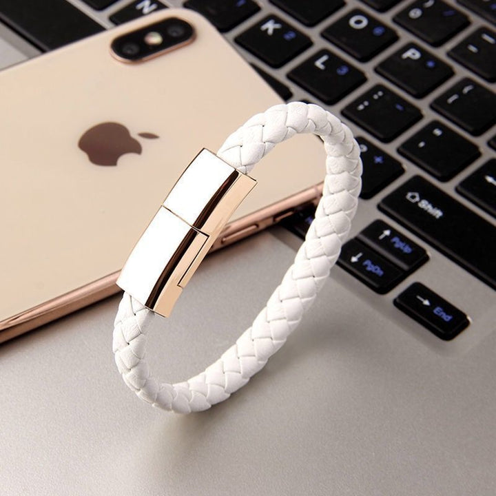 2-in-1 Charging Cable Bracelet – Wearable USB Phone Charger