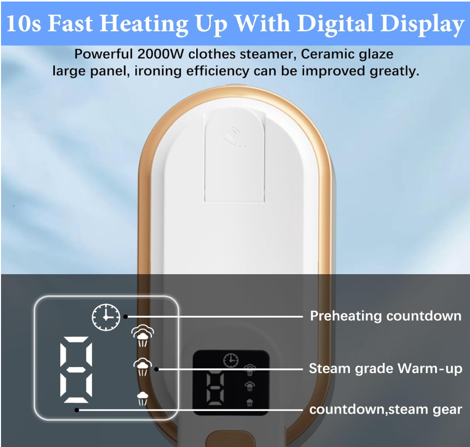 Portable Travel Garment Steamer and Mini Iron for Clothes