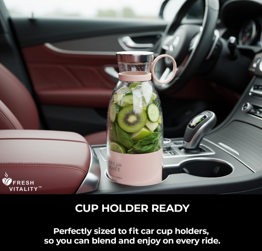 USB Rechargeable Portable Blender Bottle for Smoothies and Shakes