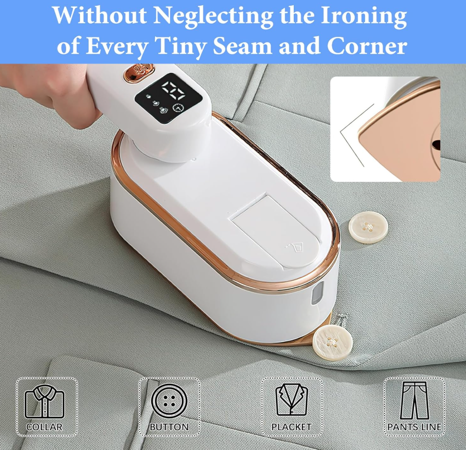 Portable Travel Garment Steamer and Mini Iron for Clothes