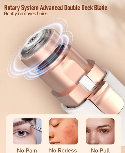 Rechargeable Precision Eyebrow Trimmer and Facial Hair Remover