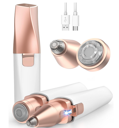 Rechargeable Precision Eyebrow Trimmer and Facial Hair Remover