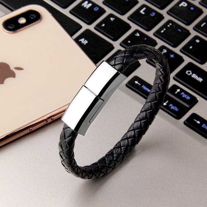 2-in-1 Charging Cable Bracelet – Wearable USB Phone Charger